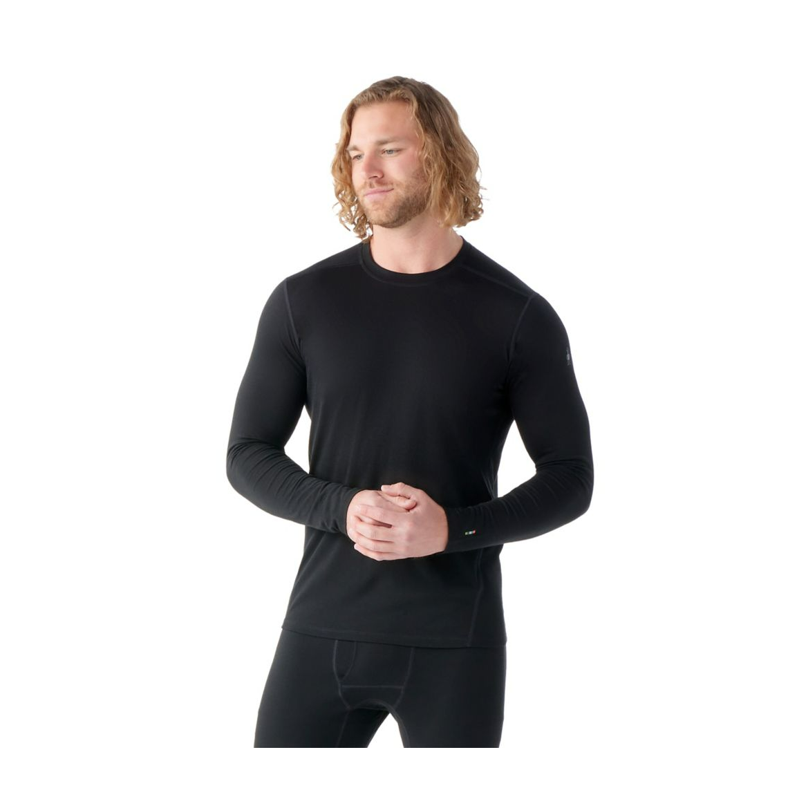 Smartwool Men's Classic All-Season Merino Base Layer Long Sleeve-Black-Killington Sports