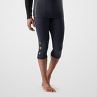 Smartwool Men's Classic Thermal Merino Base Layer 3/4 Bottom-Charcoal/Honey Gold-Killington Sports
