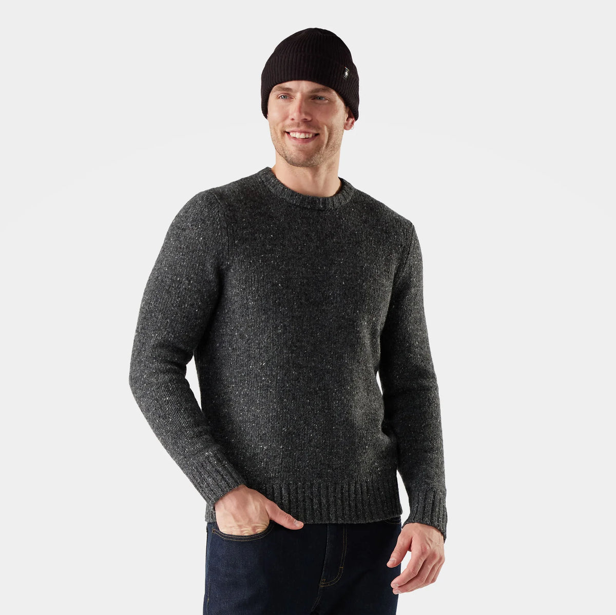 Smartwool Men's Heavy Crew Sweater-Charcoal Heather-Killington Sports