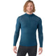 Smartwool Men's Intraknit Thermal Merino Base Layer 1/4 Zip-Twilight Blue-Killington Sports