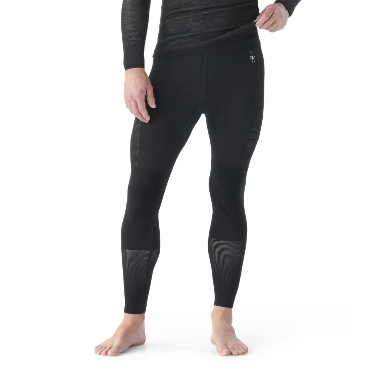 Smartwool Men's Intraknit Thermal Merino Base Layer Bottom-Black/White-Killington Sports