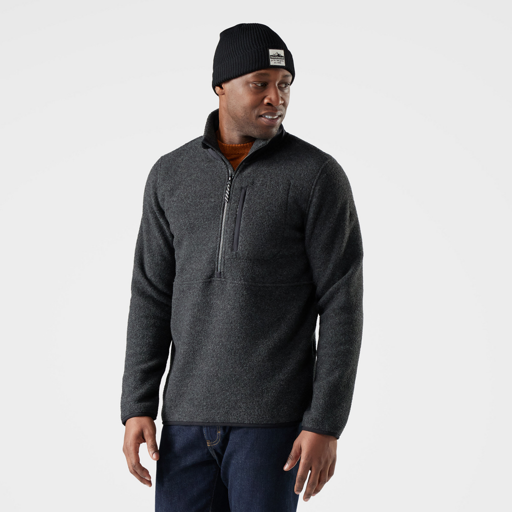 Smartwool Men's Second Cut™ Fleece 1/2 Zip-Charcoal-Killington Sports