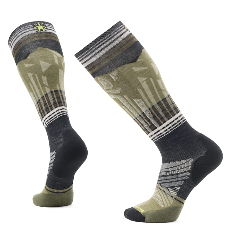 Smartwool Men's Ski Targeted Cushion Summit Shot OTC Socks-Black-Killington Sports