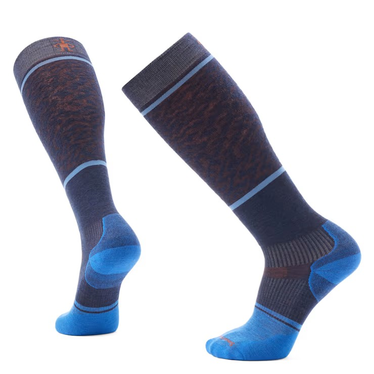 Smartwool Men's Snowboard Targeted Cushion Retro Line OTC Socks-Deep Navy-Killington Sports