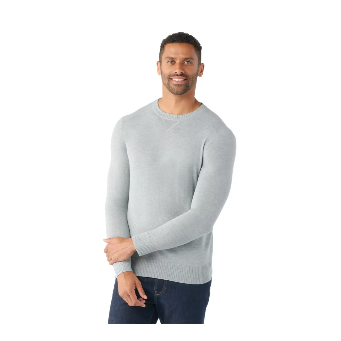 Smartwool Men's Sparwood Crew Sweater-Light Gray Heather-Killington Sports