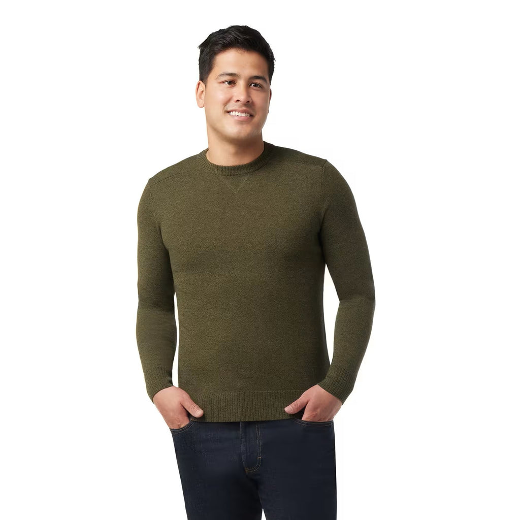 Smartwool Men's Sparwood Crew Sweater-North Woods Heather/Winter Moss Heather-Killington Sports