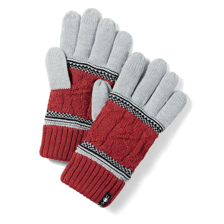 Smartwool Popcorn Cable Glove-Currant Heather-Killington Sports