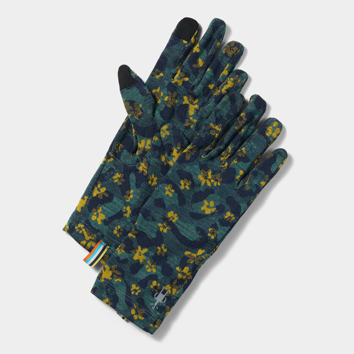 Smartwool Thermal Merino Glove-Dark Teal Wild Blossom-Killington Sports