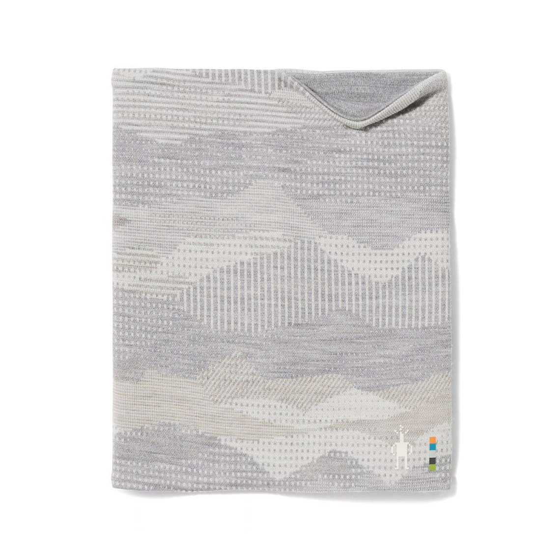 Smartwool Thermal Merino Reversible Neck Gaiter-Light Gray Mountain Scape-Killington Sports