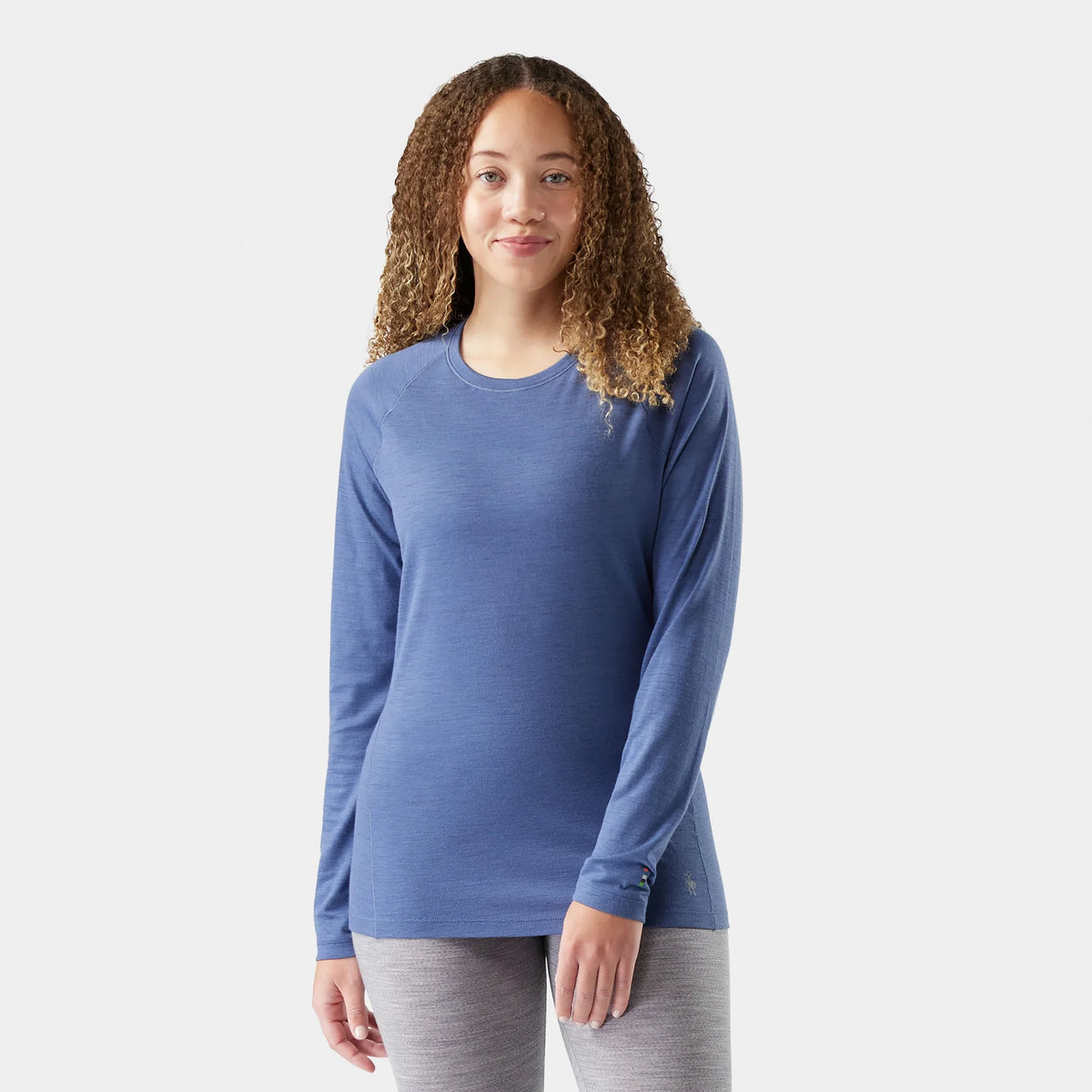 Smartwool Women's Classic All-Season Merino Base Layer Crew-Nightfall Blue-Killington Sports