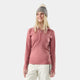 Smartwool Women's Classic Thermal Merino Base Layer 1/2 Zip Hoodie-Rosewood Heather-Killington Sports