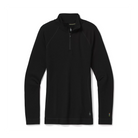 Smartwool Women's Classic Thermal Merino Base Layer 1/4 Zip-Black-Killington Sports