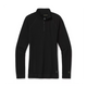 Smartwool Women's Classic Thermal Merino Base Layer 1/4 Zip-Black-Killington Sports