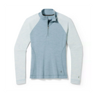 Smartwool Women's Classic Thermal Merino Base Layer 1/4 Zip-Lead Heather-Killington Sports