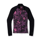 Smartwool Women's Classic Thermal Merino Base Layer 1/4 Zip-Purple Iris Floral-Killington Sports