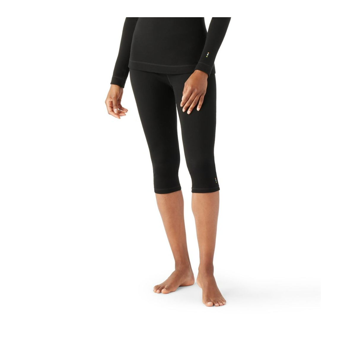 Smartwool Women's Classic Thermal Merino Base Layer 3/4 Bottom-Black-Killington Sports