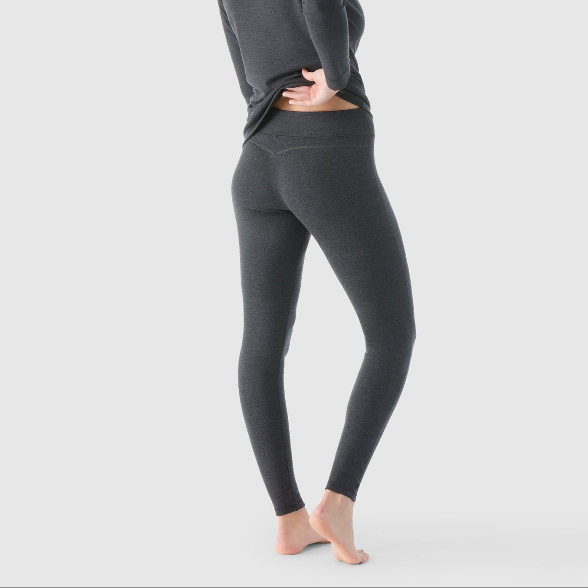 Smartwool Women's Classic Thermal Merino Base Layer Bottom-Charcoal Heather-Killington Sports