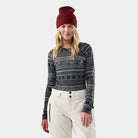 Smartwool Women's Classic Thermal Merino Base Layer Crew-Nightfall Fair Isle Fun-Killington Sports