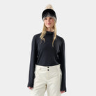 Smartwool Women's Classic Thermal Merino Mock Neck-Charcoal Heather/Black-Killington Sports
