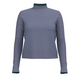 Smartwool Women's Edgewood Mock Neck Sweater-Violet Blue Marl-Killington Sports