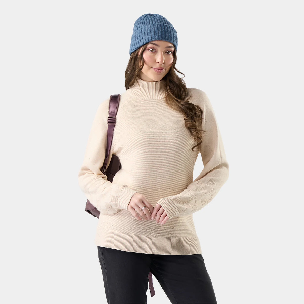 Smartwool Women's Edgewood Tunic-Almond Donegal-Killington Sports