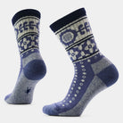 Smartwool Women's Everyday Cozy Retro Sunflower Crew Socks-Nightfall Blue-Killington Sports
