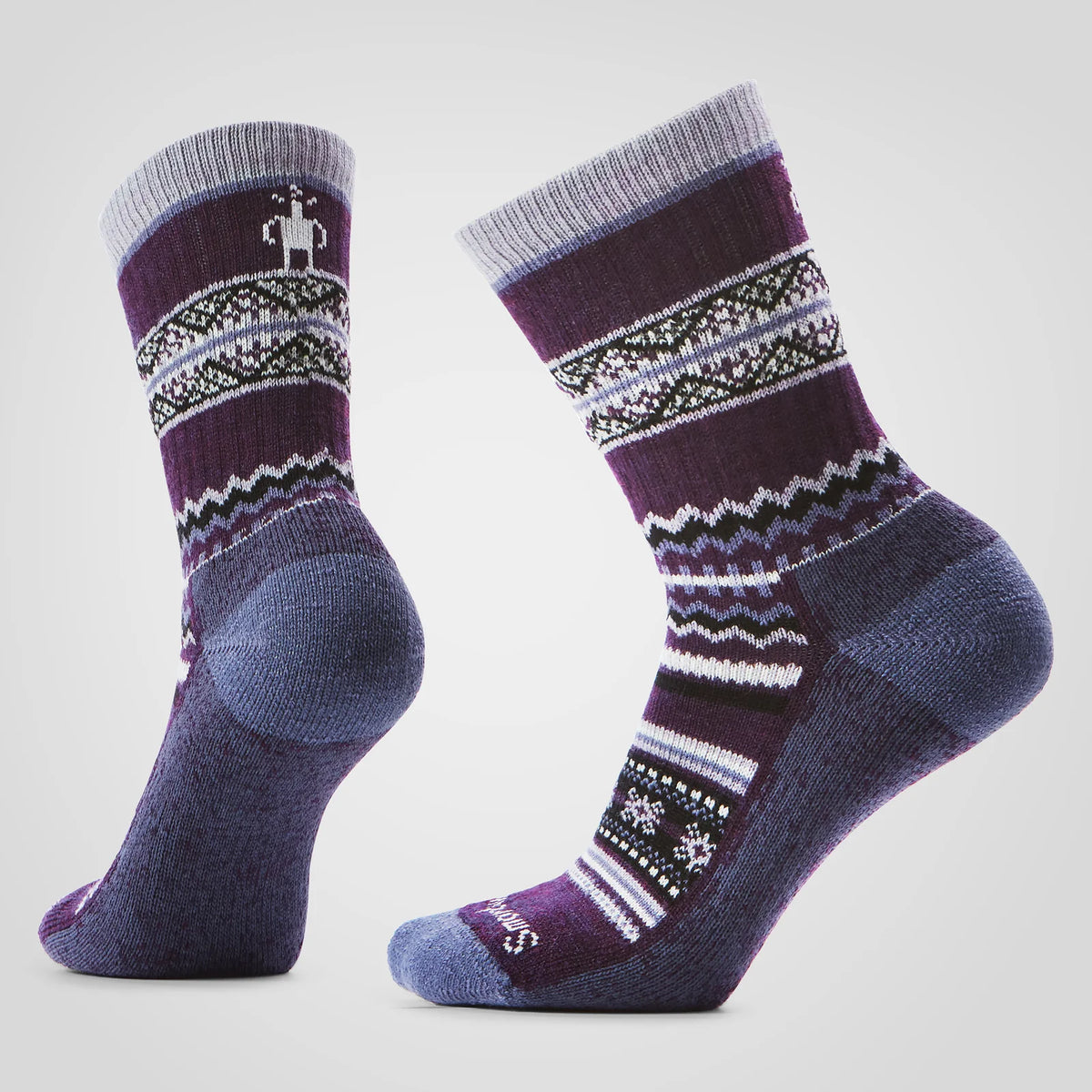 Smartwool Women's Everyday Cozy Snowed In Sweater Crew Socks-Chalk Violet-Killington Sports
