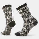 Smartwool Women's Everyday Cozy Traditional Snowflake Crew Socks-Black-Killington Sports