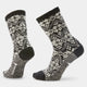 Smartwool Women's Everyday Cozy Traditional Snowflake Crew Socks-Black-Killington Sports