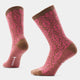 Smartwool Women's Everyday Cozy Traditional Snowflake Crew Socks-Garden Pink-Killington Sports
