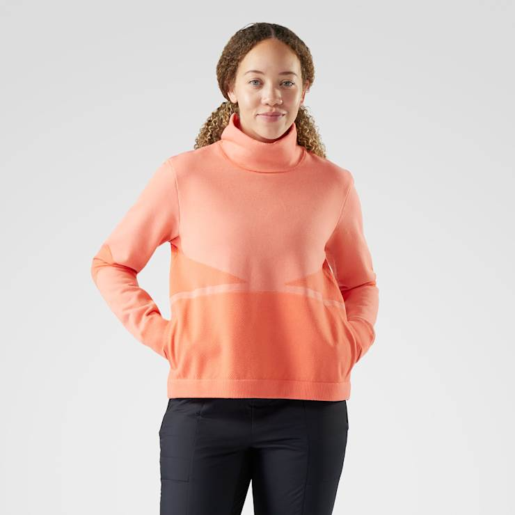 Smartwool Women's Intraknit Alpine Pullover-Coral Reef-Killington Sports