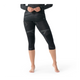 Smartwool Women's Intraknit Thermal Merino Base Layer 3/4 Bottom-Black/White-Killington Sports