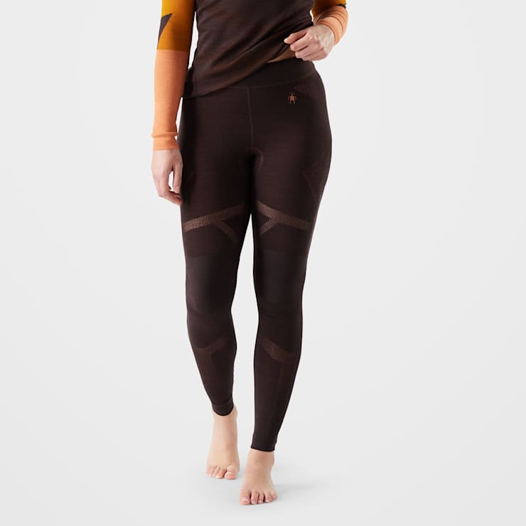 Smartwool Women's Intraknit Thermal Merino Base Layer Bottom-Mink/Terracotta-Killington Sports