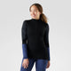 Smartwool Women's Intraknit Thermal Merino Base Layer Colorblock 1/4 Zip-Black/Charcoal-Killington Sports