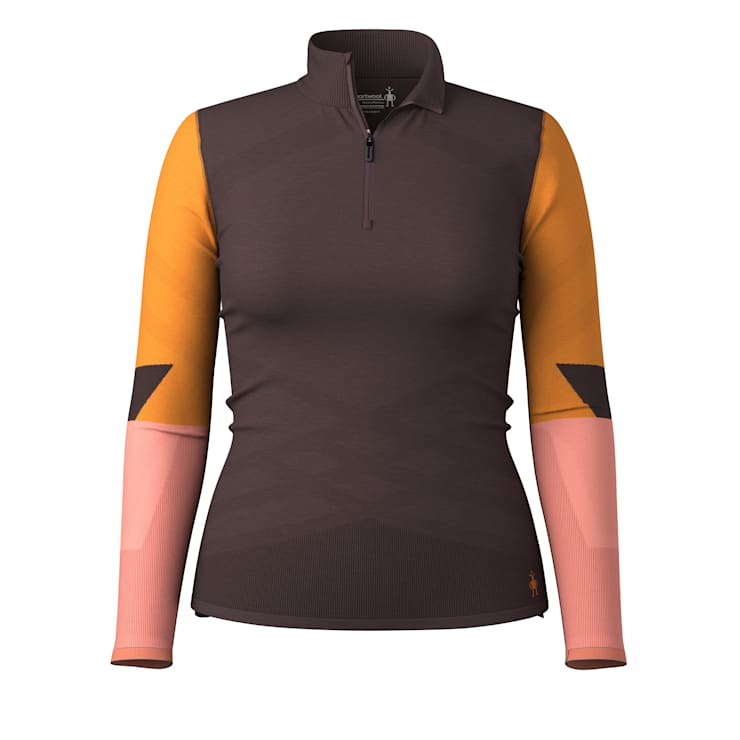 Smartwool Women's Intraknit™ Thermal Merino Base Layer Colorblock 1/4 Zip-Killington Sports