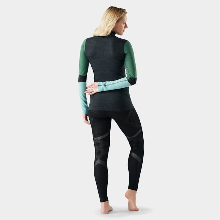 Smartwool Women's Intraknit™ Thermal Merino Base Layer Colorblock 1/4 Zip-Killington Sports