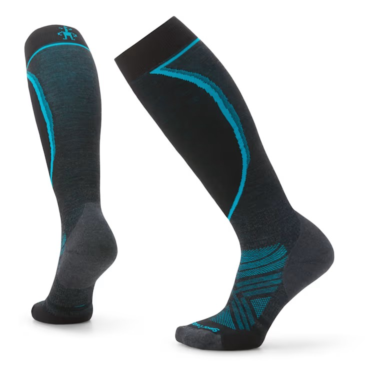 Smartwool Women's Ski Targeted Cushion OTC Socks-Charcoal-Killington Sports
