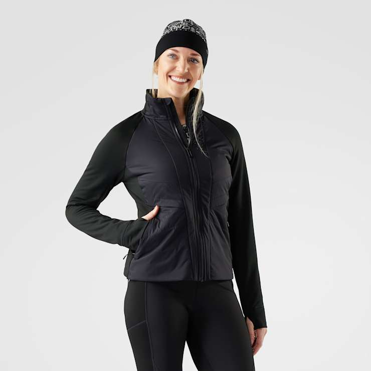Smartwool Women's Smartloft Hybrid Jacket-Black-Killington Sports