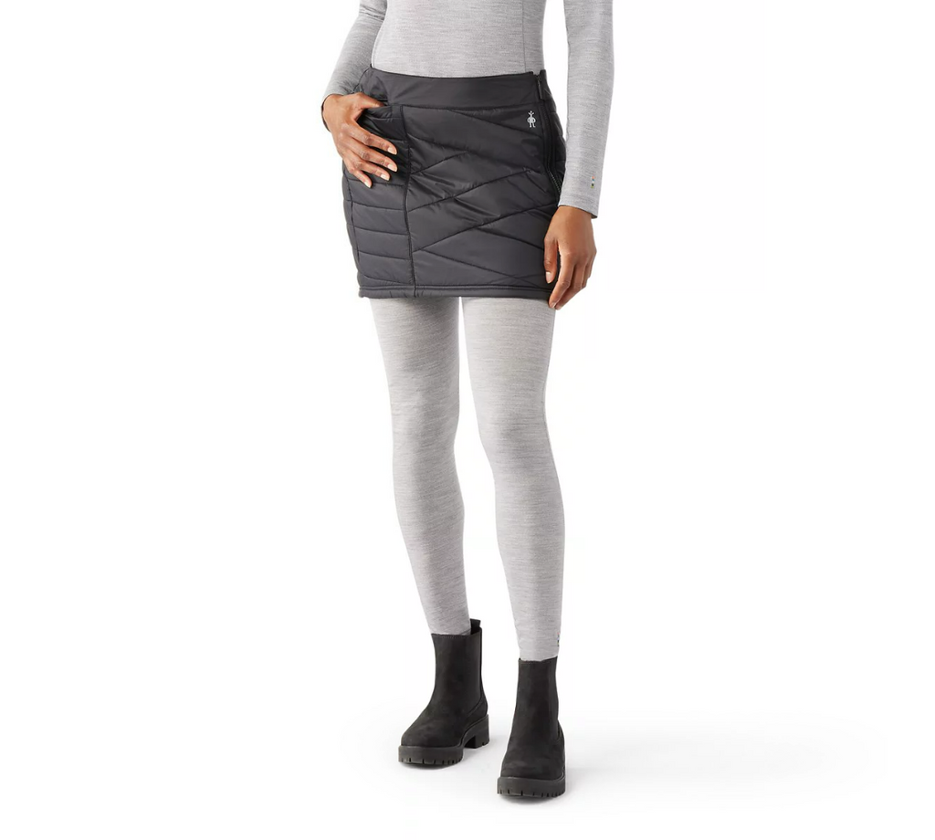 Smartwool Women's Smartloft Zip Skirt-Black-Killington Sports