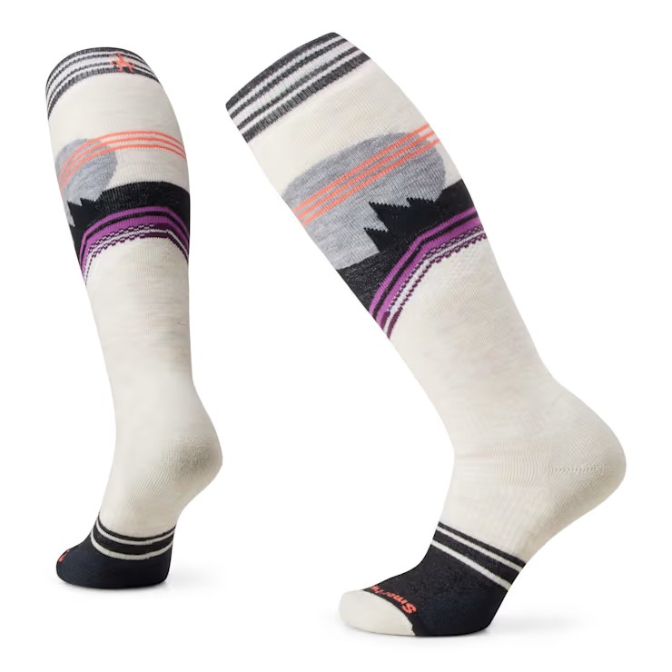 Smartwool Women's Snowboard Full Cushion Moon Energy OTC Socks-Moonbeam-Killington Sports