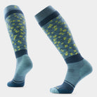 Smartwool Women's Snowboard Targeted Cushion Wild Blossom OTC Socks-Dusty Teal-Killington Sports