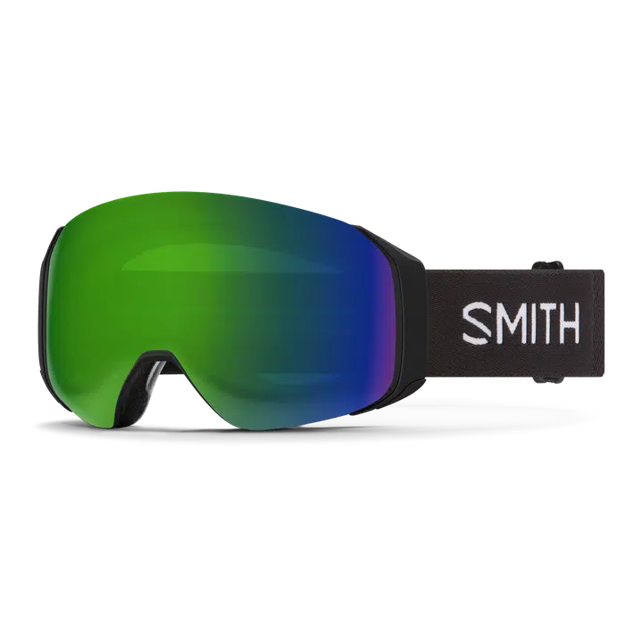 Smith 4D MAG S Goggles w/ ChromaPop-Black + ChromaPop Sun Green Mirror-Killington Sports