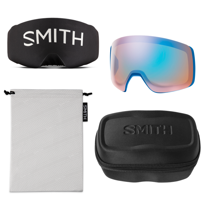 Smith 4D MAG Goggles True Blue Glitch ChromaPop Everyday Blue Mirror