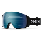 Smith 4D Mag Goggles + Bonus Lens-Black + ChromaPop Everyday Blue Mirror & Storm Blue-Killington Sports
