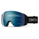Smith 4D Mag Goggles + Bonus Lens-Black + ChromaPop Everyday Blue Mirror & Storm Blue-Killington Sports