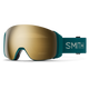 Smith 4D Mag Goggles + Bonus Lens-Malachite + ChromaPop Sun Black Gold Mirror & Storm Blue-Killington Sports
