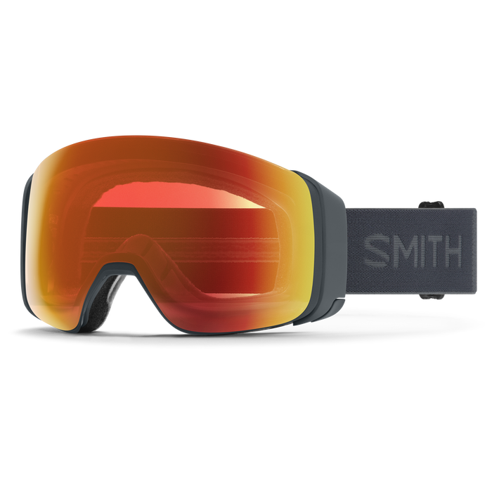 Smith 4D Mag Goggles + Bonus Lens-Slate + ChromaPop Everday Red Mirror & Storm Yellow Flash-Killington Sports