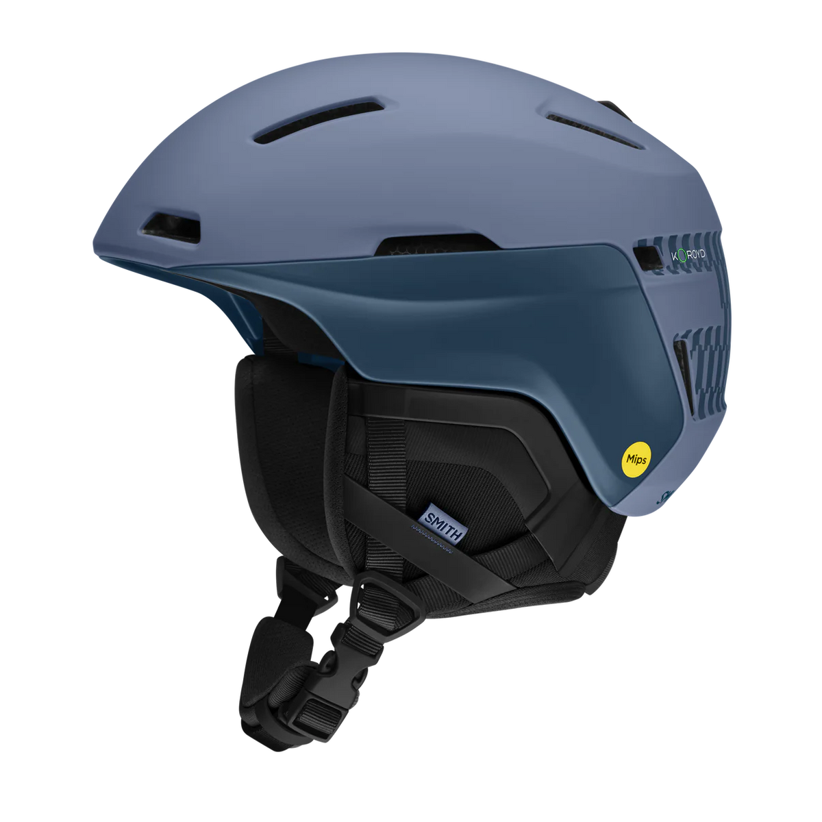 Smith Accel MIPs Helmet-Matte Granite Blue/Mediterranean Geo-Killington Sports
