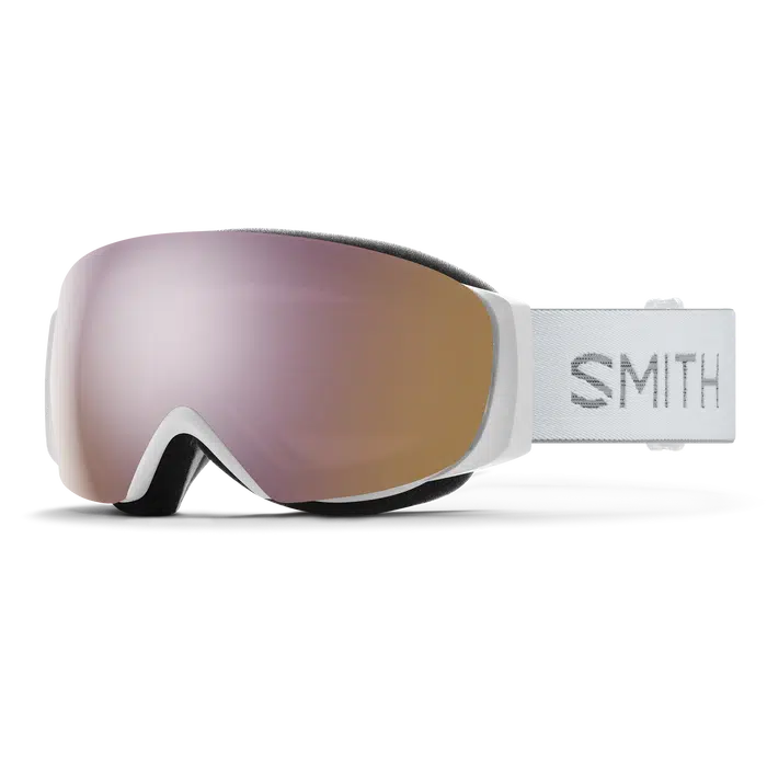Smith I/O MAG S Goggles w/ ChromaPop-White Vapor + ChromaPop Everyday Rose Gold Mirror-Killington Sports