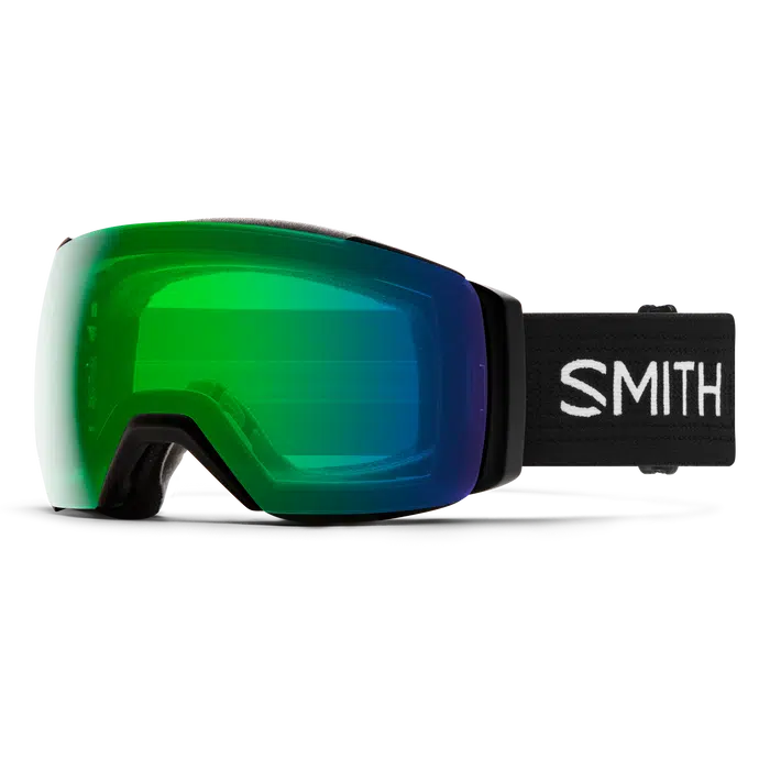 Smith I/O MAG XL Goggles w/ ChromaPop-Black + ChromaPop Everyday Green Mirror-Killington Sports